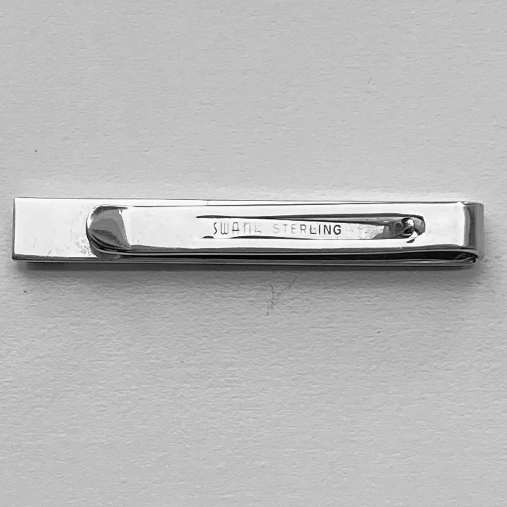 Vintage Swank Sterling Silver Tie Clip - Picture 2 of 3